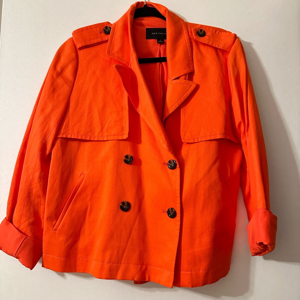 Women's Ann Taylor Cropped Trench Coat